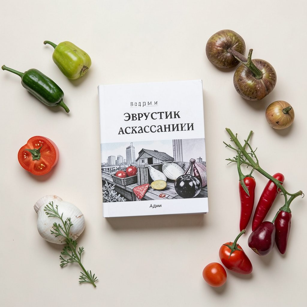 Плоская композиция сверху: раскрытая книга, наушники и блокнот на тёплом бежевом фоне, спокойное атмосферное настроение